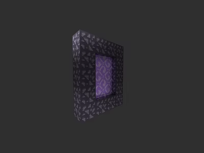 Garden Landscape Decorative Square Panel With Intricate Black Patterns And Purple Central Design 3d model