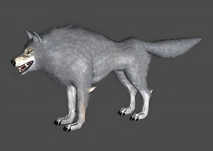 Realistic Wolf Realistic Animal Wolf Lone Wolf Hungry Wolf Reptile Wild Wolf Beast 3d model