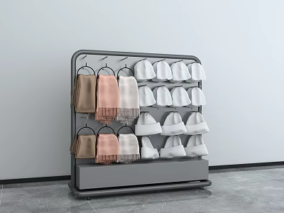 Modern hat rack 3d model