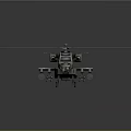 Military Modern Helicopter Aircraft With Rotor Blades And Weapon Mounts Design