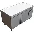 Commercial Kitchen Equipment Stainless Steel Worktable With Double Doors And Digital Control Panel