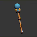Vibrant Weapon Hammers with Yellow Square Head and Blue Ball Head in Colorful Handles Design