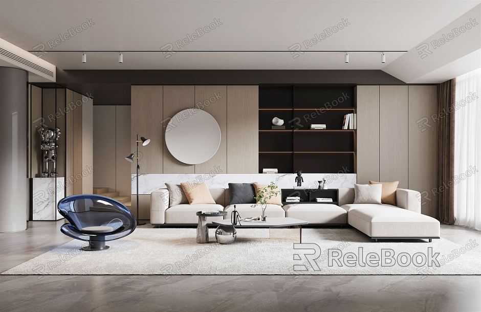 modern living room model