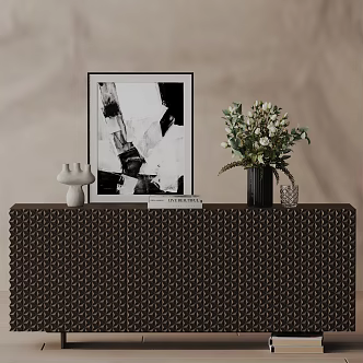 Modern Entrance Cabinet 3d model