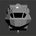 Futuristic Silver Passenger Aircraft Concept With Streamlined Fuselage And Cockpit Windows
