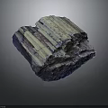 Natural Wood Stone Material With Layered Texture Rough Surface And Gray Blue Tones