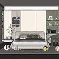 Modern Kids Room Interior With Bed Stuffed Toys Toy Car And Playful Decor