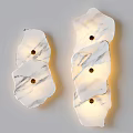 Modern Marble Wall Lamps With Irregular Shape And Soft Lighting 3d model