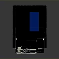 Chase ATM Machine With Blue Top Logo White Body And Digital Screen