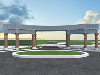 Community Gate 3d model