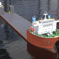 Efficient Car Transport Using Dockwise Semi Submersible Red Hull Vessel 3d model