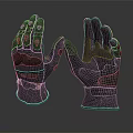 Gray Outdoor Sports Gloves With Textured Palm And Adjustable Wrist Strap Design
