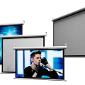 Projection Monitoring System With Multiple Projection Screens And Clear Display Content