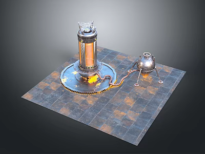 Life Maintenance Cabin Life Maintenance System Incubator Science Fiction Cabin 3d model