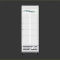 White Vertical PC Tower with Glass Panel Multi Layer Interior and Bottom Vents Sleek Design 3d model