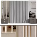 Modern Bedroom Headboard Design With Upholstered Panel Gold Accents And Nightstand