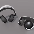 Modern Over Ear Headphones Featuring White And Black Sleek Design And Comfortable Fit