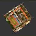 Modern School University Campus Playground 3d model