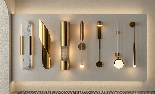 Modern Wall Lamp 02 3d model