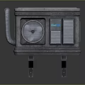 Hurricane Air Cooler Fan With Metal Casing And Industrial Ventilation Grille Design