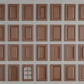 Wooden Wardrobe Doors With Various Designs And Classic Panel Styles Collection