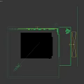 Sofa coffee table combination 3d model