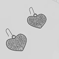 Sparkling Blue Heart Shaped Earrings Trendy Fashion Stylish Jewelry Accessory