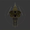 Sleek Futuristic Fighter Jet with Dual Blue Engines Gray Fuselage Red Accents