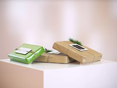 Modern Gift Box 3d model Modern Gift Box 3d model