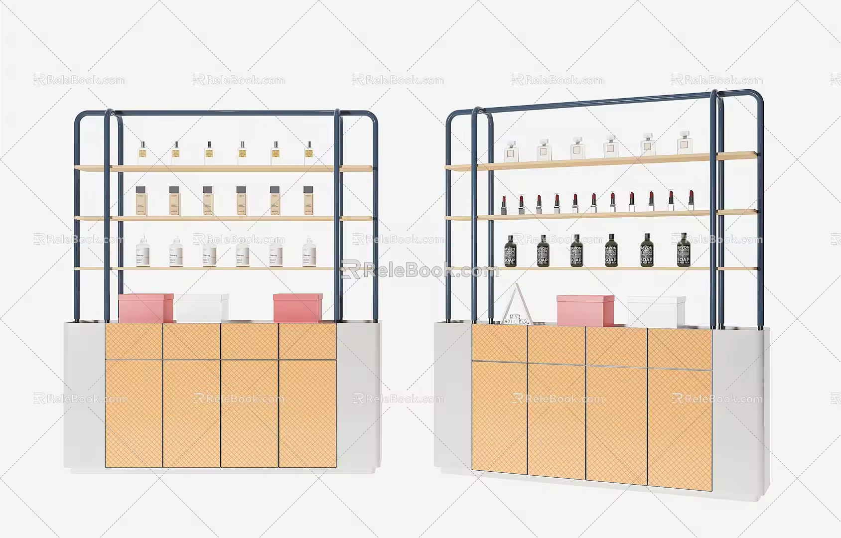 shelf cosmetics shelf 3d model