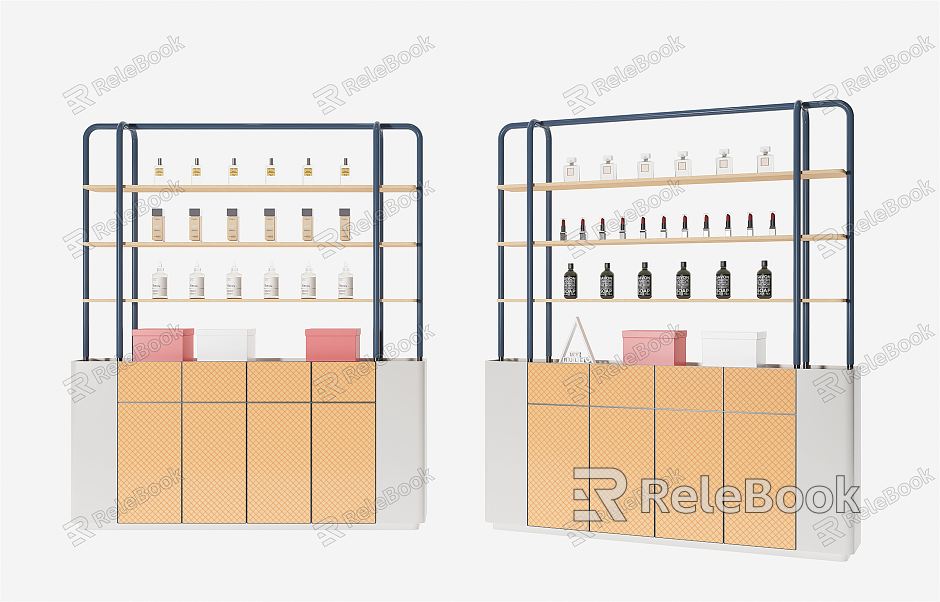 shelf cosmetics shelf model