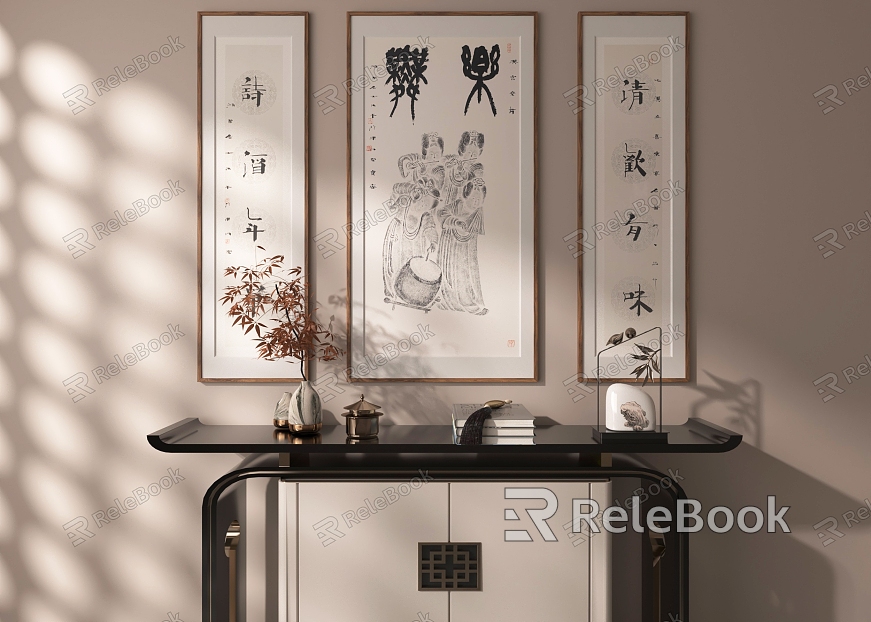 New Chinese style nave decorative painting model