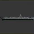 Modern Aircraft Carrier With Flight Deck Runway And Island Structure Design