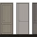 Modern Interior Swing Doors With Wood Grain And Different Color Designs