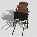 Vintage carriage 3d model