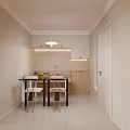 Cozy Modern Cream Style Living And Dining Room With Warm Ambient Lighting And Plush Sofas