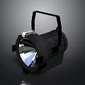 High Quality Black Stage Spotlight With Handle Clear Lens And Metal Frame