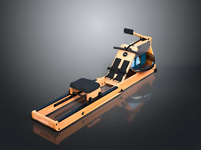 Home Fitness Rowing Machine With LCD Display Comfortable Seat And Ergonomic Handles 3d model