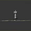 Classic Outdoor Fountain With Circular Stone Paved Base And Column Structure
