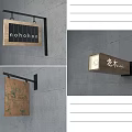 Wooden Hanging Signboard Design With Various Text For Commercial And Interior Walls