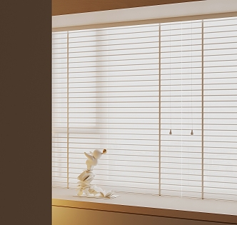 Modern Curtain Screen Window Blinds Dream Curtain Shangri-La Curtain 3d model