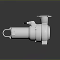 Stainless Steel Industrial Pump With Top Inlet Side Connection And Support Base