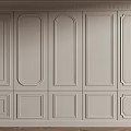 Elegant Modern Interior Wall Paneling Design With Decorative Molding And Various Patterns 3d model