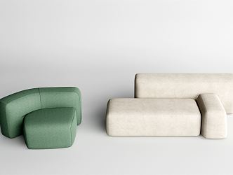 Modern Combination Sofa Simple Sofa Combination 3d model