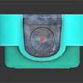 Vintage Style Decorative Ornament Set With Turquoise Jukebox Design And Front Buttons