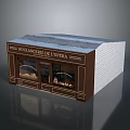 Boulangerie de L Opera Bakery Building with Brown Facade Glass Windows and Display Sign