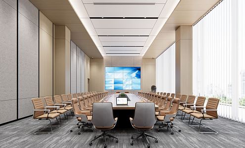 Modern Conference Room 3d model