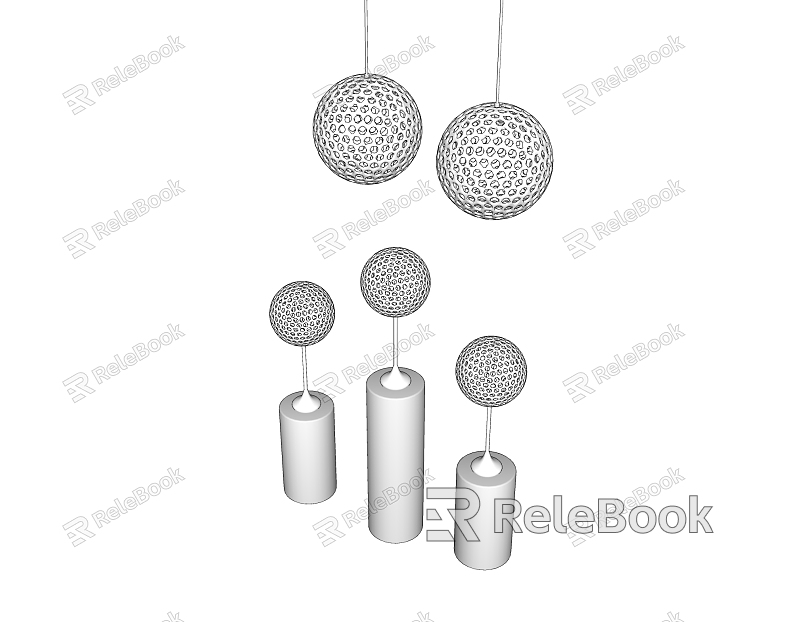 Modern lamp combination chandelier table lamp combination model