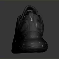 Black Sports Shoes With Modern Streamlined Design And Cushioned Sole For Comfortable Everyday Wear