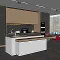 Modern Kitchen Interior Design With Island Countertop Cabinets And Red Chairs
